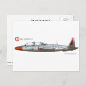 Fouga Magister CM.170 Postkarte (Vorne/Hinten)