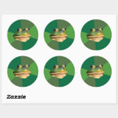 Foul Bachelor Frog Runder Aufkleber (Blatt)