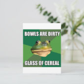 Foul Bachelor Froschglas Postkarte (Stehend Vorderseite)