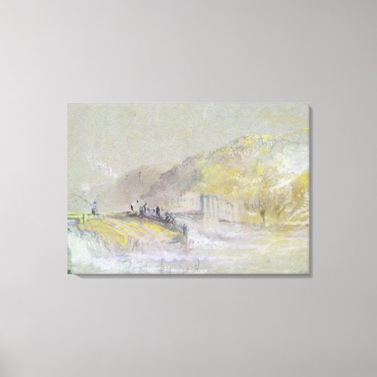 Foul by God: Flusslandschaft mit Angeln Leinwanddruck (Vorderseite)