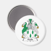 Foulis Familienwappen Magnet (Vorderseite/Rückseite)