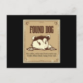 Found Dog Opossum Gopher Postkarte (Vorderseite)