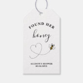 Found Her Honey Junggesellinnenabschied oder Hochz Geschenkanhänger (Vorderseite)