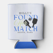 Found Her Match Pickleball Sporty Bachelorette Dosenkühler (Vorderseite)