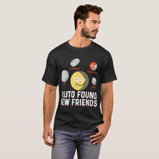 Found New Friends Dwarf Planets Astronomy Kids T-Shirt (Vorne ganz)