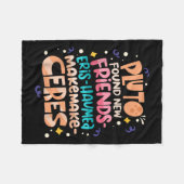 Found New Friends Funny Science Quotes Planets Fleecedecke (Vorderseite (Horizontal))