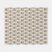 Founder Quiet Quitting Movement Cute Sloth Fleecedecke (Vorderseite (Horizontal))