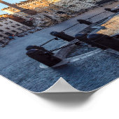 Fountain of Neptune in the Piazza Navona - Rome Poster (Ecke)