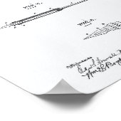 Fountain Pen 1893 Weißbuch zum Thema Patentkunst Poster (Ecke)