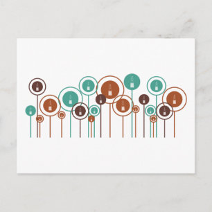 Fountain Pens Daisies Postkarte