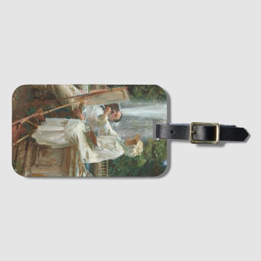 Fountain Villa Torlonia Frascati, Italien, von Sar Gepäckanhänger (Vorderseite (Horizontal))