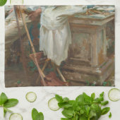 Fountain Villa Torlonia Frascati, Italien, von Sar Geschirrtuch (Gefaltet)