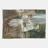 Fountain Villa Torlonia Frascati, Italien, von Sar Geschirrtuch (Horizontal)