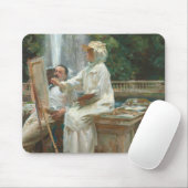 Fountain Villa Torlonia Frascati, Italien, von Sar Mousepad (Mit Mouse)
