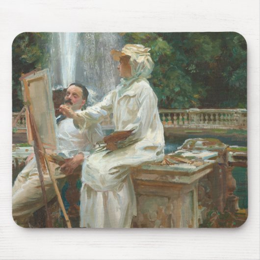 Fountain Villa Torlonia Frascati, Italien, von Sar Mousepad (Vorne)