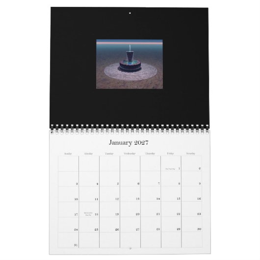 Fountains 2026 kalender (Jan 2027)