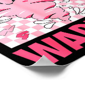 Four 4 Nado Warning Nk Tornado Themed Birthday Gir Poster (Ecke)