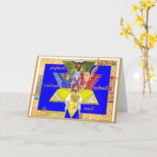 Four Archangels Karte (Gelbe Blume)
