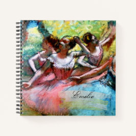 Four Ballerinas von Degas Sketchbook Notizblock