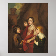 Four Boys - Anthony van Dyck Fine Art Poster