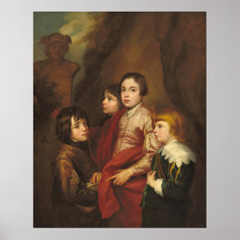 Four Boys - Anthony van Dyck Fine Art Poster