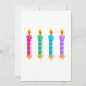 Four Candles Einladung (Vorderseite)