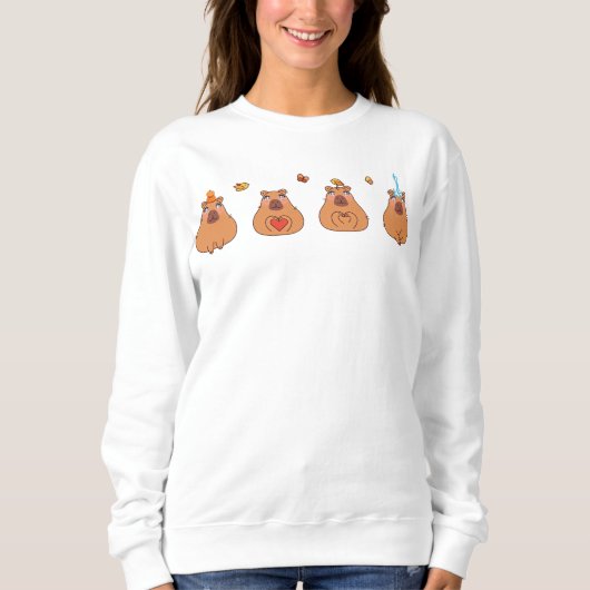 Four Capybara Sisters Sweatshirt (Vorderseite)