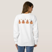 Four Capybara Sisters Sweatshirt (Schwarz voll)