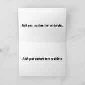 Four Cavalier King Charles Spaniels in Blume Karte (Innenseite)