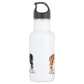 Four Cavalier King Charles Spaniels Trinkflasche (Rückseite)