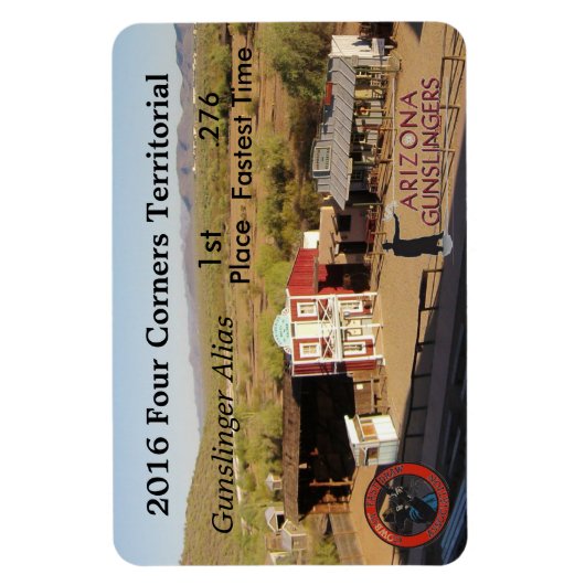 Four Corners Souvenir Magnet (Vertikal)
