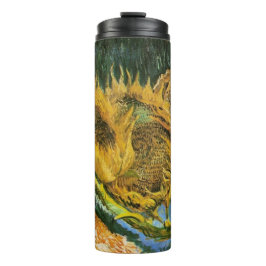 Four Cut Sunflowers by Vincent van Gogh Thermosbecher