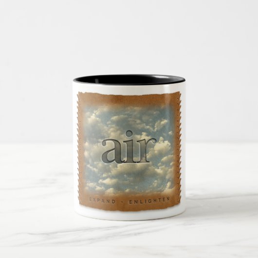 Four Elements - Air - Coffee Mug Zweifarbige Tasse (Mittel)