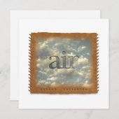 Four Elements - AIR - Personalized Notecard Mitteilungskarte (Vorne/Hinten)