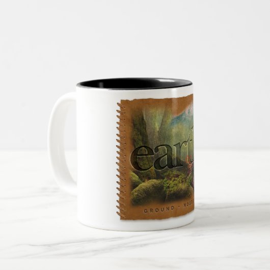 Four Elements - Earth - Coffee Mug Zweifarbige Tasse (Vorderseite Links)