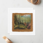 Four Elements - EARTH - Personalized Notecard Mitteilungskarte (Vorderseite/Rückseite Beispiel)