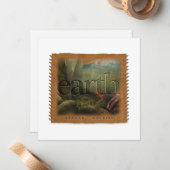 Four Elements - EARTH - Personalized Notecard Mitteilungskarte (Vorderseite/Rückseite Beispiel)