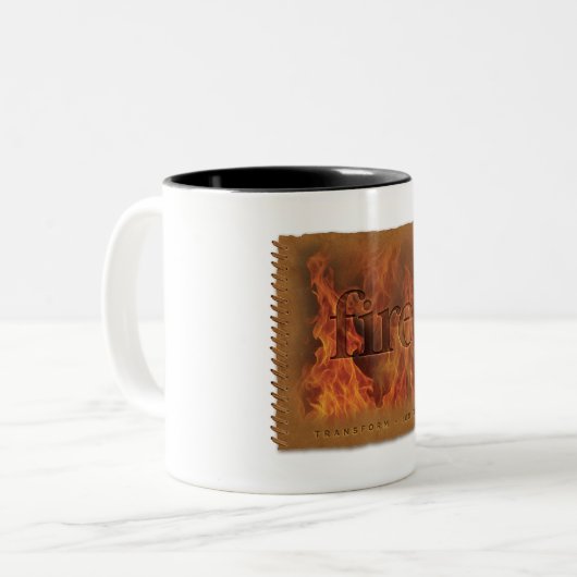 Four Elements - Fire - White Mug Zweifarbige Tasse (Vorderseite Links)