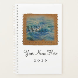 Four Elements - WATER - Personalized Day Planner Planer