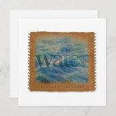 Four Elements - WATER - Personalized Notecard Mitteilungskarte (Vorne/Hinten)