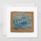 Four Elements - WATER - Personalized Notecard Mitteilungskarte (Vorderseite)