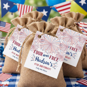 Four Ever Free! 4. Juli 4. Geburtstagsfeier Geschenkanhänger