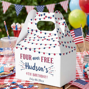 Four Ever Free! 4. Juli 4. Geburtstagsfeier Geschenkschachtel