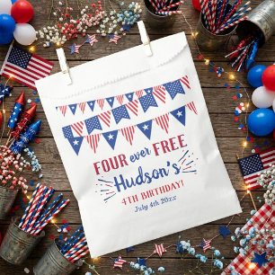 Four Ever Free! 4. Juli 4. Geburtstagsfeier Geschenktütchen