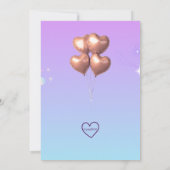 Four-Ever Golden KPOP Birthday  Einladung (Rückseite)