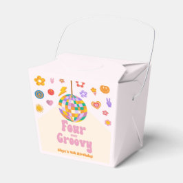 Four Ever Groovy Disco Ball 4th Birthday Party Geschenkschachtel