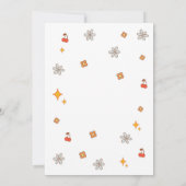 Four Ever Groovy Retro 4th Birthday Invitation Einladung (Rückseite)