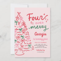 Four Ever Merry Kokette Weihnachten 4. Geburtstag