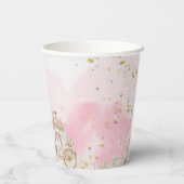 Four Ever Princess Castle Unicorn 4th Birthday Pappbecher (Rückseite)