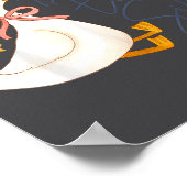 Four Ever Silly Funny Silly Goose 4th Birthday Poster (Ecke)